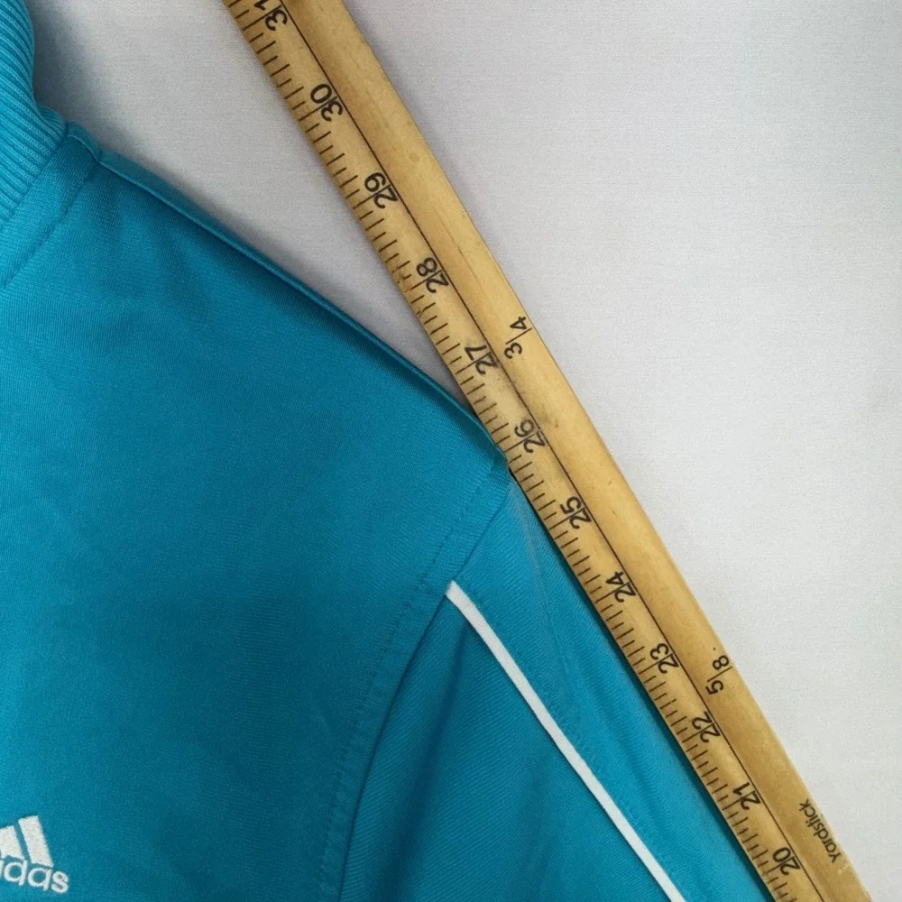 Adidas Mens XL Teal Full Zip Track Jacket Casual Athletic Outerwear AZF001